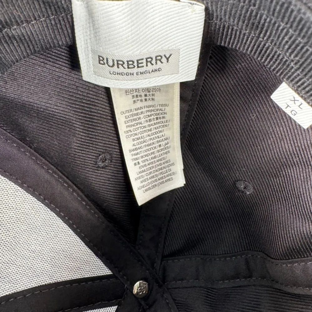 Burberry Horseferry-Motif Canvas Baseball Cap